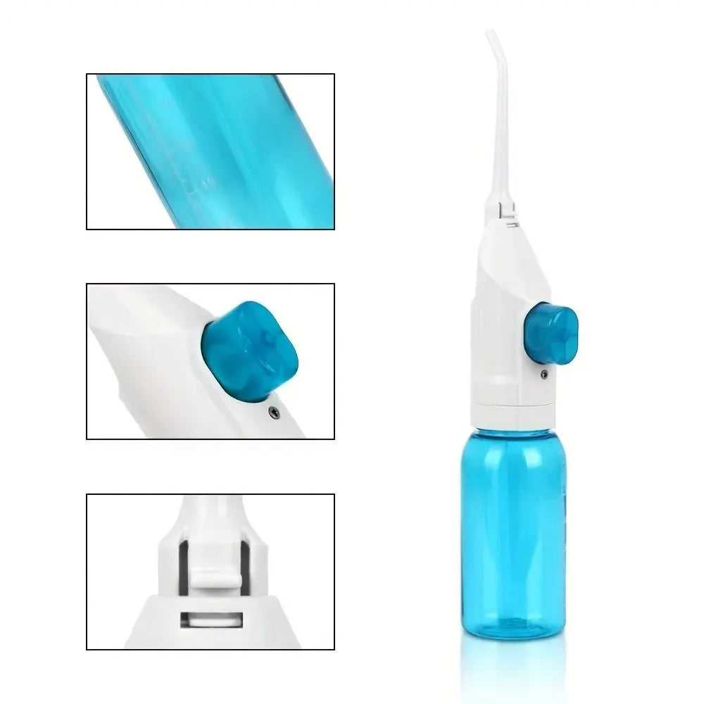 Manual High-Pressure Oral Irrigator – Portable Dental Flosser