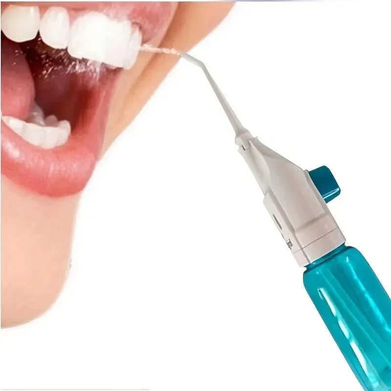 Manual High-Pressure Oral Irrigator – Portable Dental Flosser