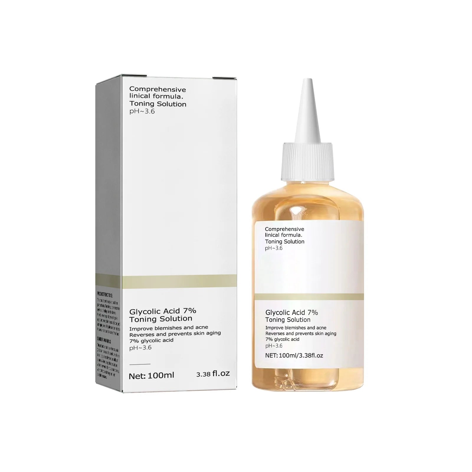 100ml Glycolic Acid 7% Toner – Acne Care & Skin Renewal