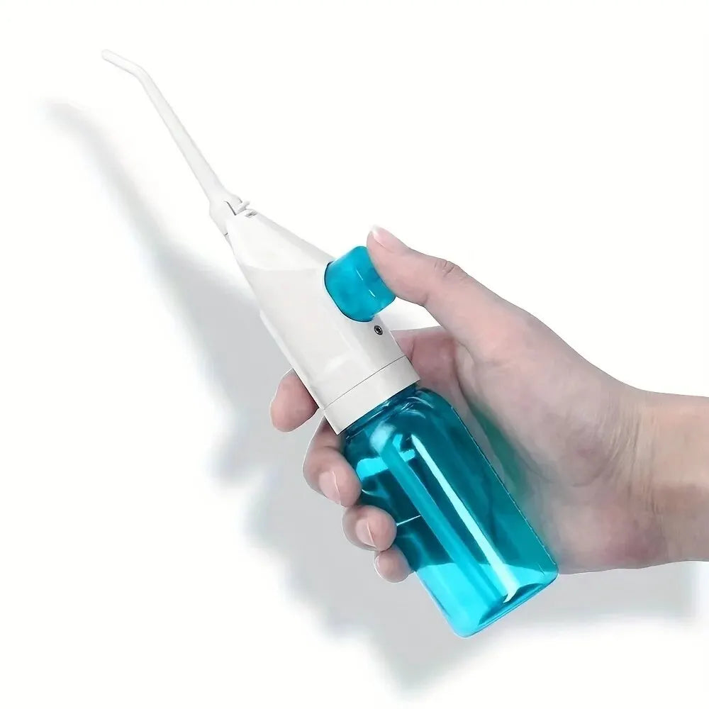 Manual High-Pressure Oral Irrigator – Portable Dental Flosser